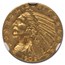 1909-O $5 Indian Gold Half Eagle MS-61 NGC