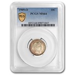 1909-O Barber Dime MS-64 PCGS