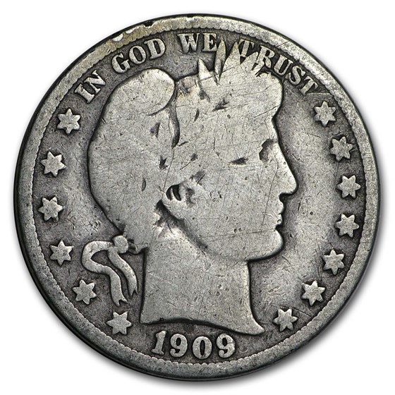 1909-O Barber Half Dollar VG 1909-O Barber Half Dollar VG