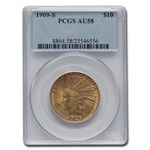 1909-S $10 Indian Gold Eagle AU-58 PCGS