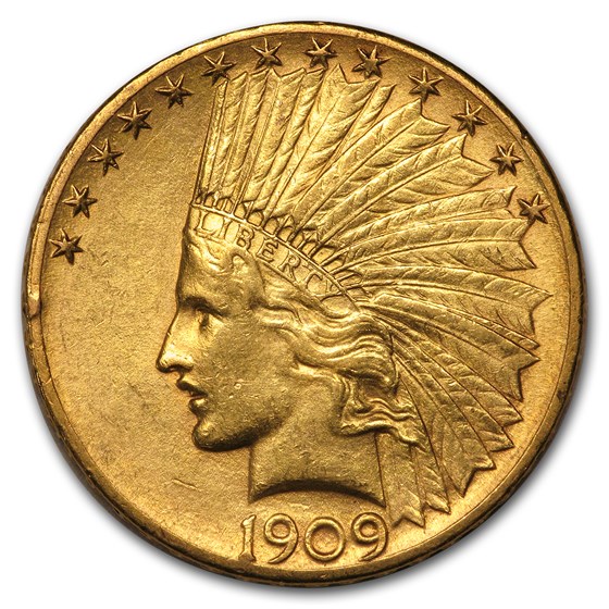 1909-S $10 Indian Gold Eagle AU 1909-S $10 Indian Gold Eagle AU