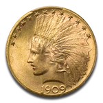 1909-S $10 Indian Gold Eagle MS-63+ PCGS CAC