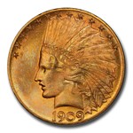 1909-S $10 Indian Gold Eagle MS-65 PCGS
