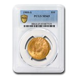 1909-S $10 Indian Gold Eagle MS-65 PCGS