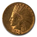 1909-S $10 Indian Gold Eagle VF-35 PCGS