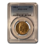 1909-S $10 Indian Gold Eagle VF-35 PCGS