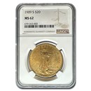 1909-S $20 Saint-Gaudens Gold Double Eagle MS-62 NGC