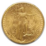 1909-S $20 St Gaudens Gold Double Eagle MS-60 PCGS