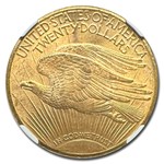 1909-S $20 St Gaudens Gold Double Eagle MS-64 NGC
