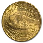 1909-S $20 St Gaudens Gold Double Eagle MS-64 PCGS (CAC)