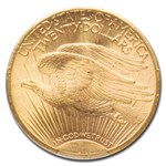 1909-S $20 St Gaudens Gold Double Eagle MS-64+ PCGS