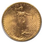 1909-S $20 St Gaudens Gold Double Eagle MS-64 PCGS