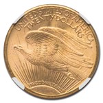 1909-S $20 St Gaudens Gold Double Eagle MS-66 NGC