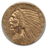 1909-S $5 Indian Gold Half Eagle AU-55 PCGS