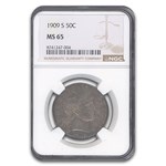 1909-S Barber Half Dollar MS-65 NGC