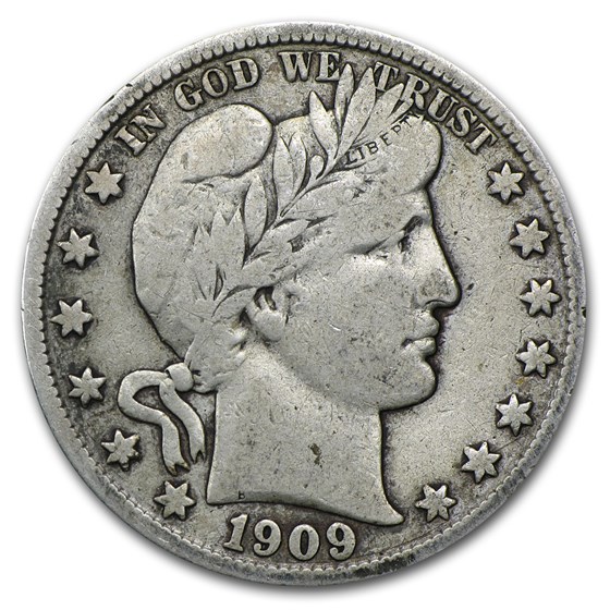 1909-S Barber Half Dollar VF 1909-S Barber Half Dollar VF