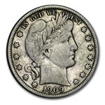 1909-S Barber Half Dollar XF