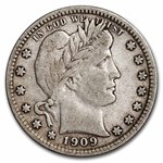 1909-S Barber Quarter VF