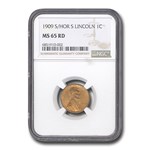 1909-S/Hor S Lincoln Cent MS-65 NGC (Red)
