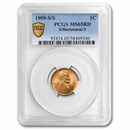 1909-S/Horizontal S Lincoln Cent MS-65 PCGS (Red)