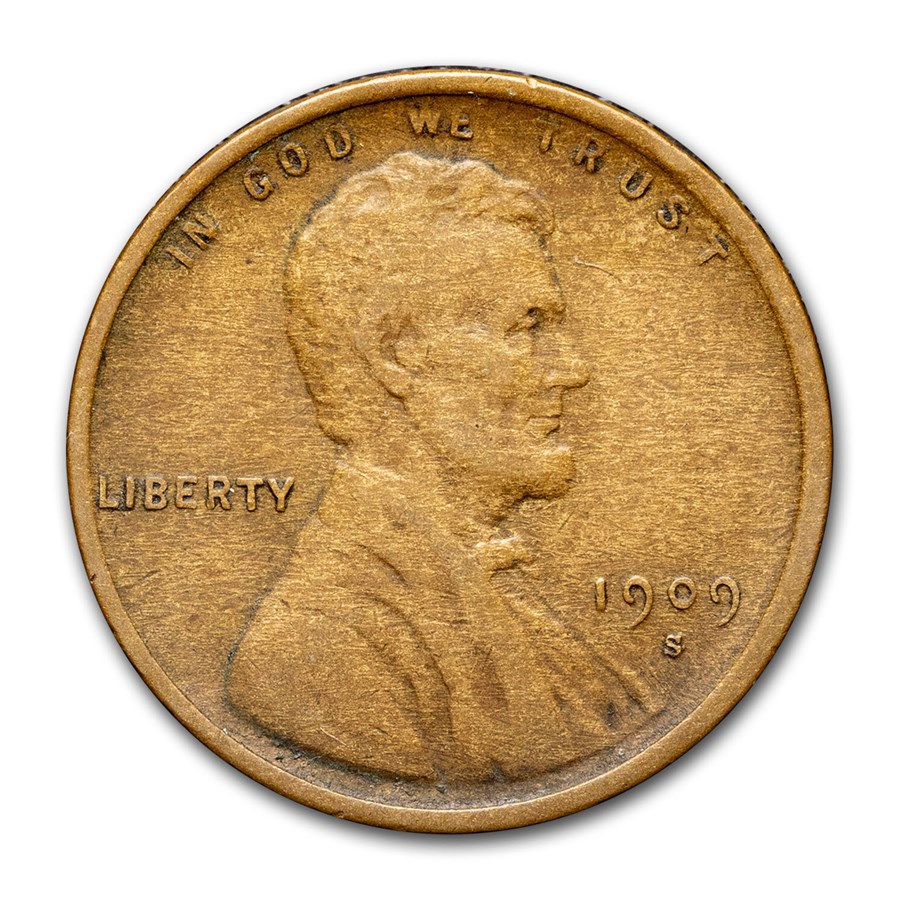 1909-S/Horizontal S Lincoln Cent XF