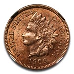 1909-S Indian Head Cent MS-63 NGC (Red/Brown)