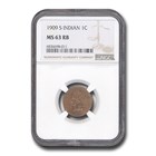 1909-S Indian Head Cent MS-63 NGC (Red/Brown)