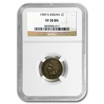 1909-S Indian Head Cent VF-30 NGC
