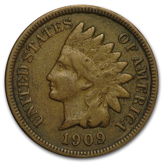 1909-S Indian Head Cent VG 1909-S Indian Head Cent VG