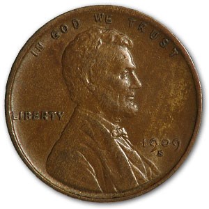 1909-S Lincoln Cent AU 1909-S Lincoln Cent AU