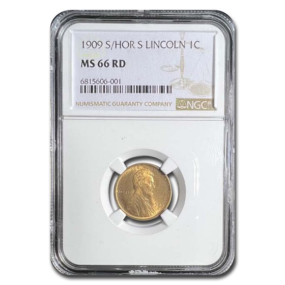 1909-S Lincoln Cent MS-66 NGC (Red) 1909-S Lincoln Cent MS-66 NGC (Red)