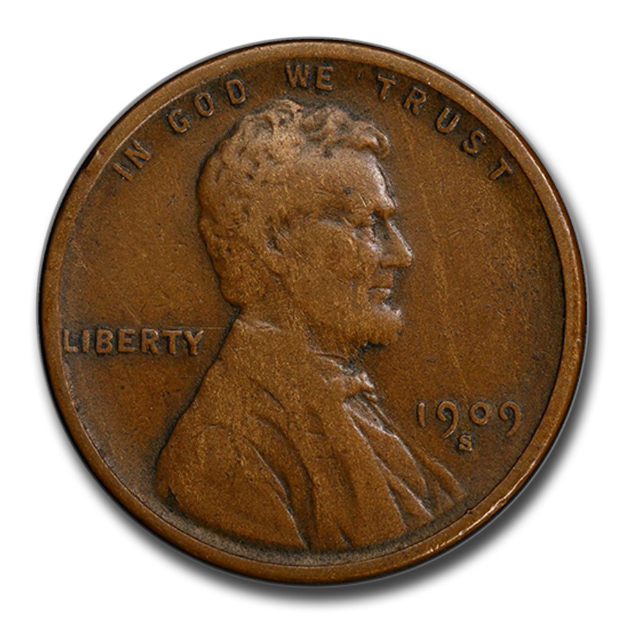 1909-S Lincoln Cent VF-20 PCGS (Brown)