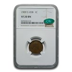 1909-S VBD Lincoln Cent VF-20 NGC CAC (Brown)