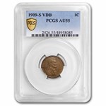 1909-S VDB Lincoln Cent AU-55 PCGS
