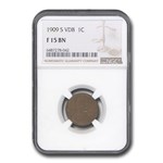 1909-S VDB Lincoln Cent Fine-15 NGC