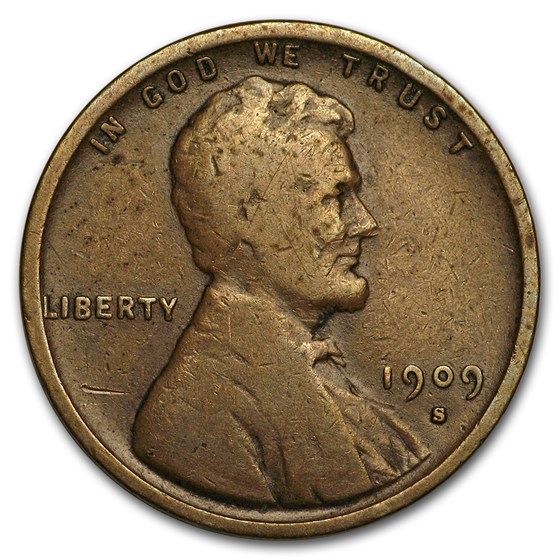 1909-S VDB Lincoln Cent Fine 1909-S VDB Lincoln Cent Fine