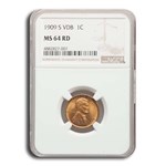 1909-S VDB Lincoln Cent MS-64 NGC (Red)