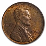 1909-S VDB Lincoln Cent MS-64 PCGS CAC (Red/Brown)
