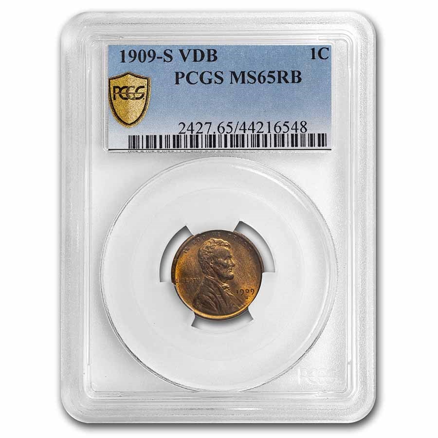 1909-S VDB Lincoln Cent MS-65 PCGS (Red/Brown)