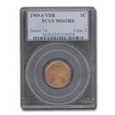 1909-S VDB Lincoln Cent MS-65 PCGS (Red)