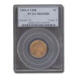 1909-S VDB Lincoln Cent MS-65 PCGS (Red)
