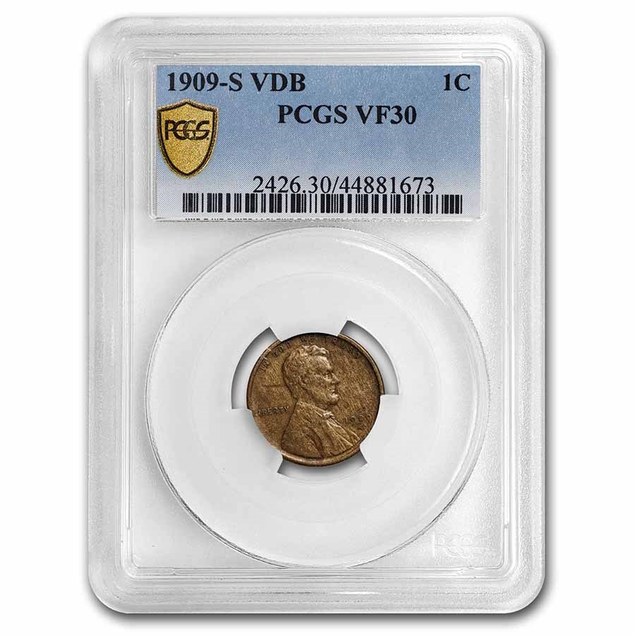 1909-S VDB Lincoln Cent VF-30 PCGS