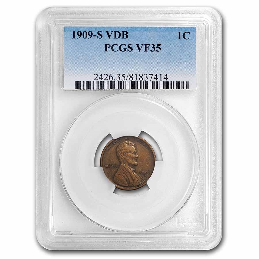 1909-S VDB Lincoln Cent VF-35 PCGS