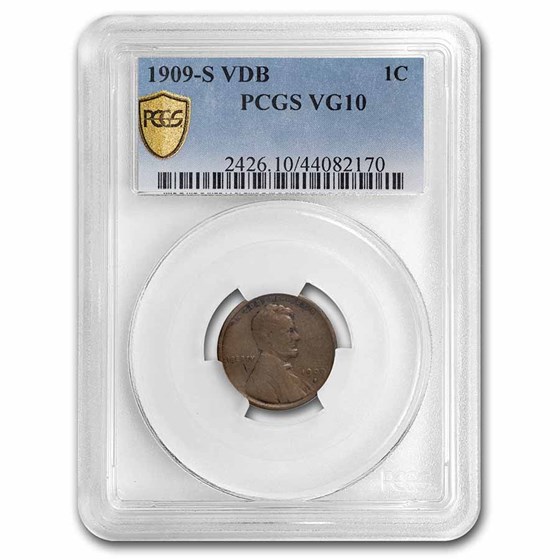 1909-S VDB Lincoln Cent VG-10 PCGS 1909-S VDB Lincoln Cent VG-10 PCGS