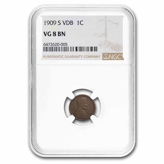 1909-S VDB Lincoln Cent VG-8 NGC 1909-S VDB Lincoln Cent VG-8 NGC