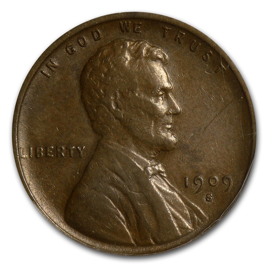 1909-S VDB Lincoln Cent XF