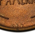 1909 VDB Lincoln Cent BU (Red/Brown)