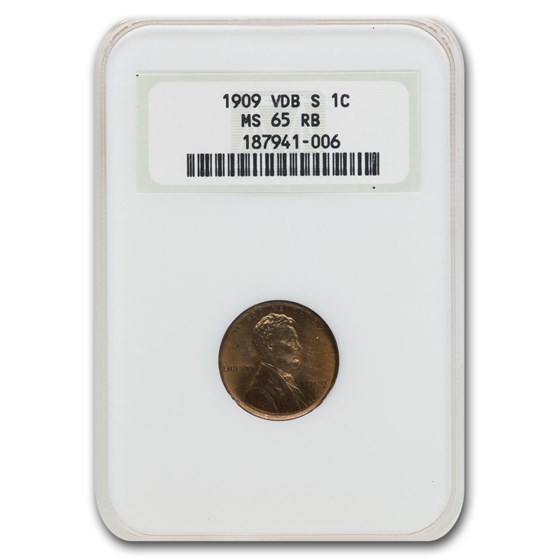 1909 VDB Lincoln Cent MS-65 NGC (Red/Brown) 1909 VDB Lincoln Cent MS-65 NGC (Red/Brown)