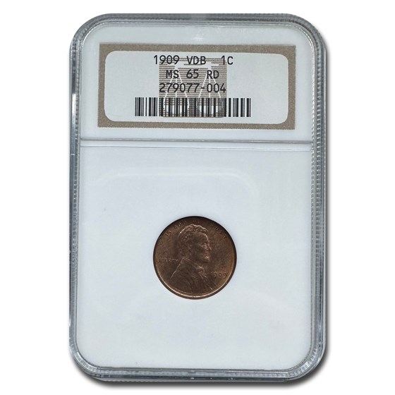 1909 VDB Lincoln Cent MS-65 NGC (Red) 1909 VDB Lincoln Cent MS-65 NGC (Red)