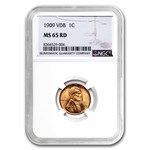 1909 VDB Lincoln Cent MS-65 NGC (Red)